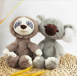Cute sloth and koala plush toys set soft stuffed animal doll for kids birthday gifts