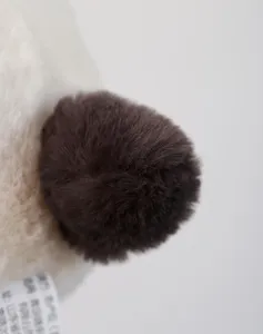 Suave peluche detalle bola de peluche linda muñeca animal textura fina compañero adorable