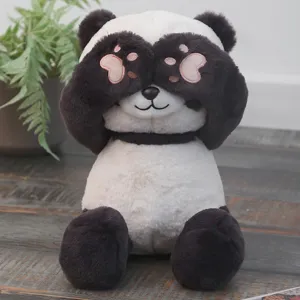 Lindo panda de peluche de escondite suave animal de peluche muñeca regalo para los niños