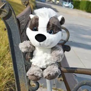 Cute forest animal badger plush toy stuffed doll soft companion gift for kids and girls