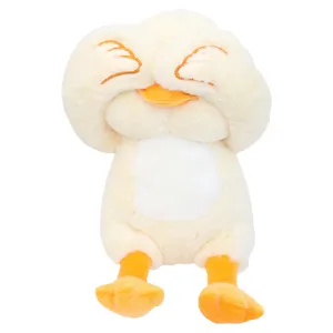 Lindo peluche de patito amarillo cucú, muñeco de peluche suave para regalo de niños.