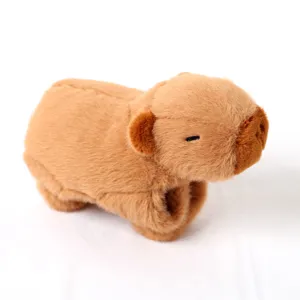 Cute capybara plush slap bracelet soft animal doll toy for kids gift wrist band