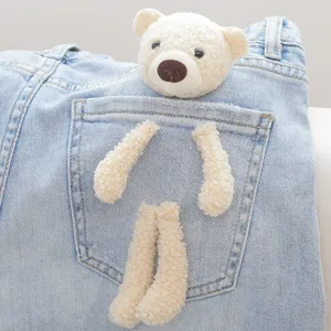 Carino Peluche Orsacchiotto Coniglio Mucca Bambola Accessori DIY Animali Stuffed Giocattoli Vestiti per Bambini Decorazione Ciondoli