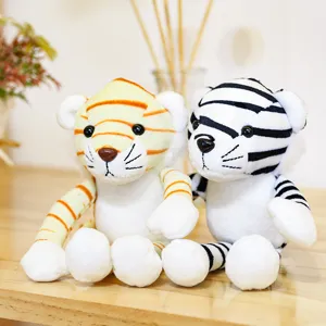 Niedliches Simulation Tiger Plüschtier Schlüsselanhänger Gestopftes Tier Puppe Rucksack Anhänger