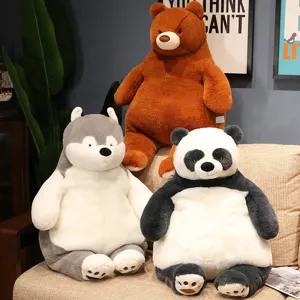 Niedlicher fauler Bär Husky Panda Plüschtier weiches Tierkissen Kuschelpuppe Sofa
