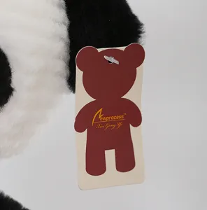Cute black and white panda plush toy stuffed animal doll soft hugging pillow gift for kids and friends 1pc