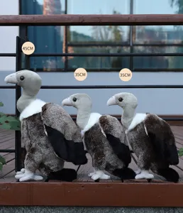 Simulazione avvoltoio peluche realista uccello animale di peluche bambola 45cm 35cm