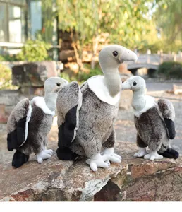 Simulazione avvoltoio peluche realistico uccello imbottito bambola modello animale
