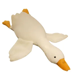 Lindo peluche de ganso blanco suave almohada para dormir muñeca de peluche animal de peluche principal