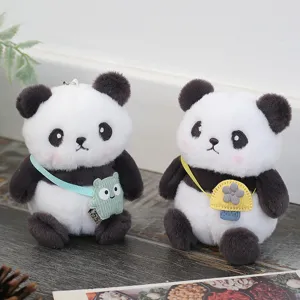 Cute panda plush keychain stuffed animal pendant bag charm toy fluffy cute decor gift