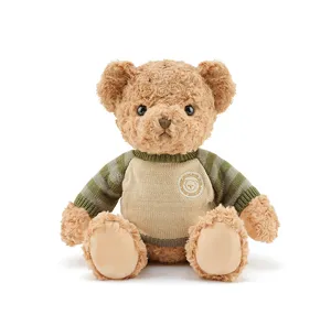 Cute vintage sweater teddy bear plush toy soft stuffed animal doll wonderful gift pillow