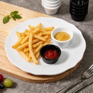 Melamine Sauce Cup Round Condiment Bowl Small Dipping Dish For Tomato Salad Commercial Household Kitchen Tableware