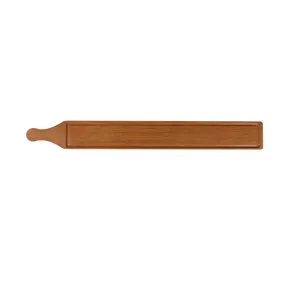 Long plateau de service en bois pour fondue et barbecue, vaisselle créative assiette poignée.