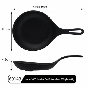 Poêle à pizza à manche en mélamine noire vaisselle de cuisine avec trou de suspension