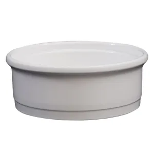 Durable white melamine stackable soup bowl, commercial hotel tableware small serving bowl