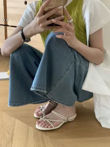 Femmes talons épais strass sandales mode été chaussures élégantes talons hauts chics