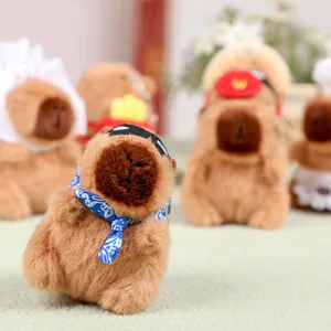 Cute Capybara Plush Toy Keychain Cartoon Animal Pendant Soft Stuffed Bag Charm Gift