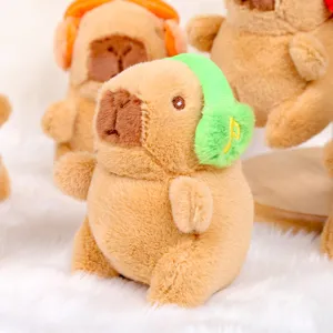 Capybara plush toy cute pendant bag keychain cute animal doll decoration soft stuffed toy accessory