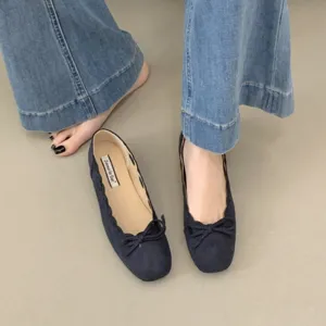2026 Französische Schleife Ballerinas Bequeme Flache Damenschuhe Sommer Neuer Stil