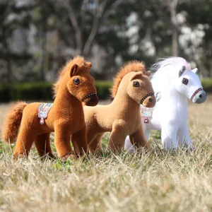 Cheval de simulation peluche mignon poney poupée animal en peluche décoration cadeau