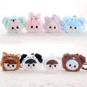 Grazioso borsellino peluche animale portachiavi borsa pendente bambola cartone animato.