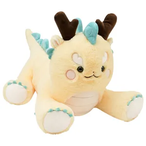 Mignon dragon peluche animal en peluche oreiller doux zodiaque chinois mascotte cadeau