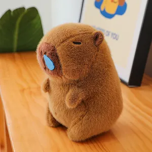 Süßes braunes Capybara Plüschtier weiches Stofftier Puppe Kinder Geschenk Dekor 20cm