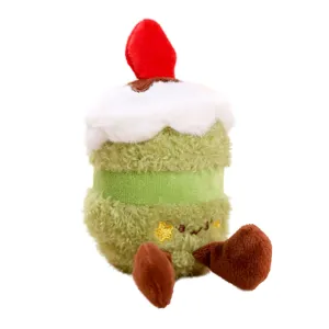 Süßes kreatives Kuchen Plüschtier Taschenanhänger, weiche Matcha Puppe als Geschenk.