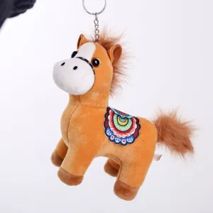Plüschpferd Schlüsselanhänger süße Pony Puppe Tasche Anhänger Autoklüssel Ring Geschenk