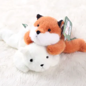 Cute plush toy set, soft stuffed animal dolls lying together, perfect companion gift for kids.