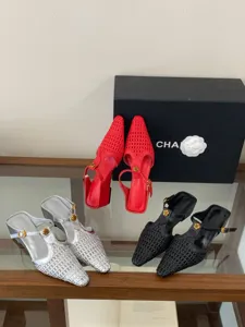 Mules trenzadas con punta fina para mujer, zapatos elegantes de tacón bajo estilo francés.