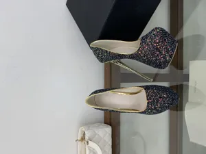 Glitter platform high heels stiletto sexy night club women dress shoes 16cm pumps party