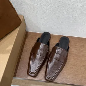 2026 Nuovo Primavera Piazza Punta Mules Loafers Donna Moda Casual Slip On Scarpe Dettaglio