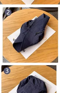 Foldable navy blue bucket hat for men and women quick dry sun protection outdoor hiking hat