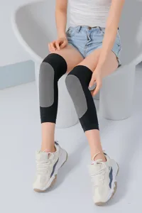 Graphene Thermal Knee Pads Winter Warm Leg Warmers Knit Joint Protection Sleeves Pair