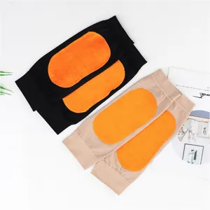 Winter thermal knitted knee pads fleece-lined joint warmers for outdoor cold protection.
