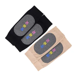 Winter thermal graphene knee pads, fleece lined knitted leg warmers for outdoor sport.