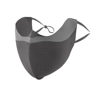 Sommer UV Schutz atmungsaktive Sonnenschutzmaske fuer Radfahren Outdoor Sport grau