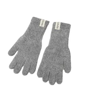 Koreanische Art niedliche flauschige warme Strickhandschuhe fuer Frauen dick weich