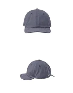 Japanese style dark grey short brim baseball cap, unisex casual sun protection outdoor hat.