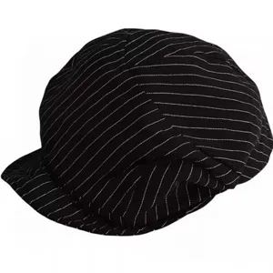 Versatile Japanese retro striped cotton linen beret hat for women spring summer newsboy cap