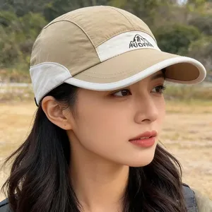 Summer Quick Dry Sun Protection Baseball Cap Outdoor Sports Mountain Embroidery Patchwork Breathable Peak Cap Unisex