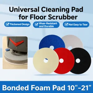 Universal floor scrubber scouring pad melamine sponge disc 10 to 21 inch cleaning accessory