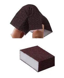 Emery sponge cleaning block household kitchen scrub pad flexible abrasive scouring sponge tool