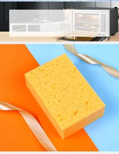 Verdickter Holzzellstoff-Schwamm für die Dampfgarer-Reinigung, großes quadratisches Spültuch.
