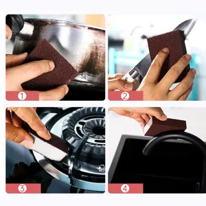 Emery sponge eraser kitchen cleaning pad household heavy duty pot cleaning scrub tool sets