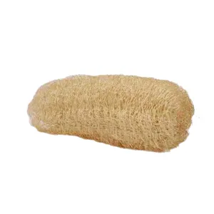 Natural Loofah Sponge Kitchen Cleaning Scrub Brush Eco-Friendly Plant Fiber Dishwashing Scrubber Household Tool