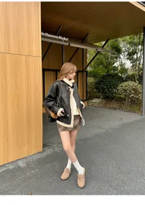 Damen Plüsch gefütterte warme Pantoletten Winter dicke Sohle Clogs Freizeit Schuhe