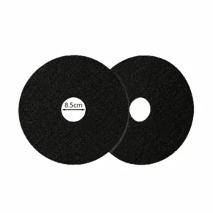 Zwarte ronde industriële schuurspons voor vloer reiniging en polijsten 8.5cm disc