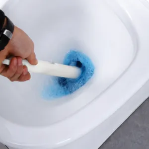 Μιας χρήσης βούρτσα τουαλέτας για καθαρισμό μπάνιου με σφουγγάρια για εύκολη χρήση.